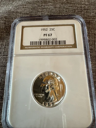 1952 25c Washington Quarter PROOF - NGC PF67