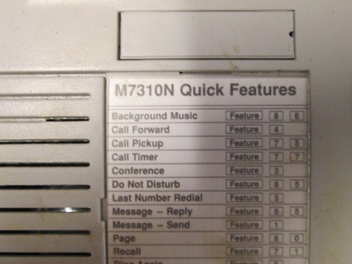Nortel Meridian M7310N Single Line Corded Phone NTA802AA-93 - Picture 6 of 6