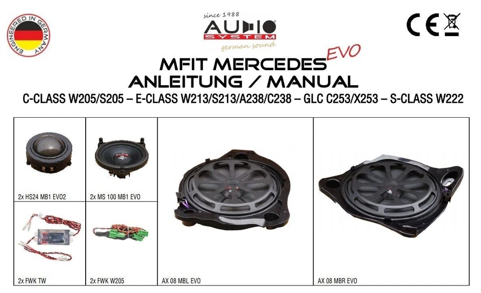 Auto Lautsprecher Mercedes AUDIO SYSTEM MFIT 300 Watt 3-Wege  E-Klasse W213--- - Bild 3 von 4