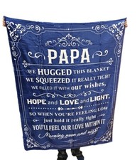 Gifts for Papa Grandpa from Grandchildren Birthday Gift for Grandfather Blanket
