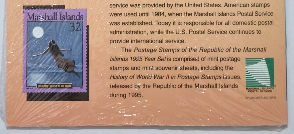 Republic of the Marshall Islands Postage stamps 1995 Year set, SEALED - Image 3 of 3
