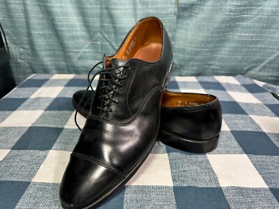 Allen Edmonds PARK AVENUE Black Leather Captoe Oxford Dress Shoes