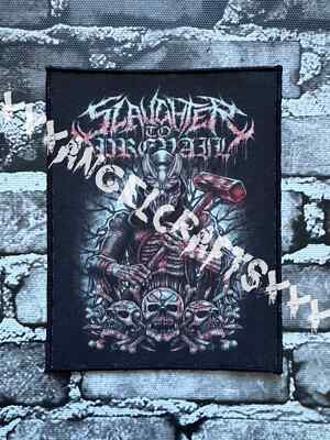 SMALL SEW ON PRINTED PATCH BATTLE JACKET ~ 10.5 x 13.5cm ~ SLAUGHTER TO PREVAIL