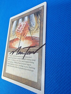 マジック:ザ・ギャザリング Mana Vault signed Mana Vault Revised Signed Mark Tedin Near Mint Magic MTG