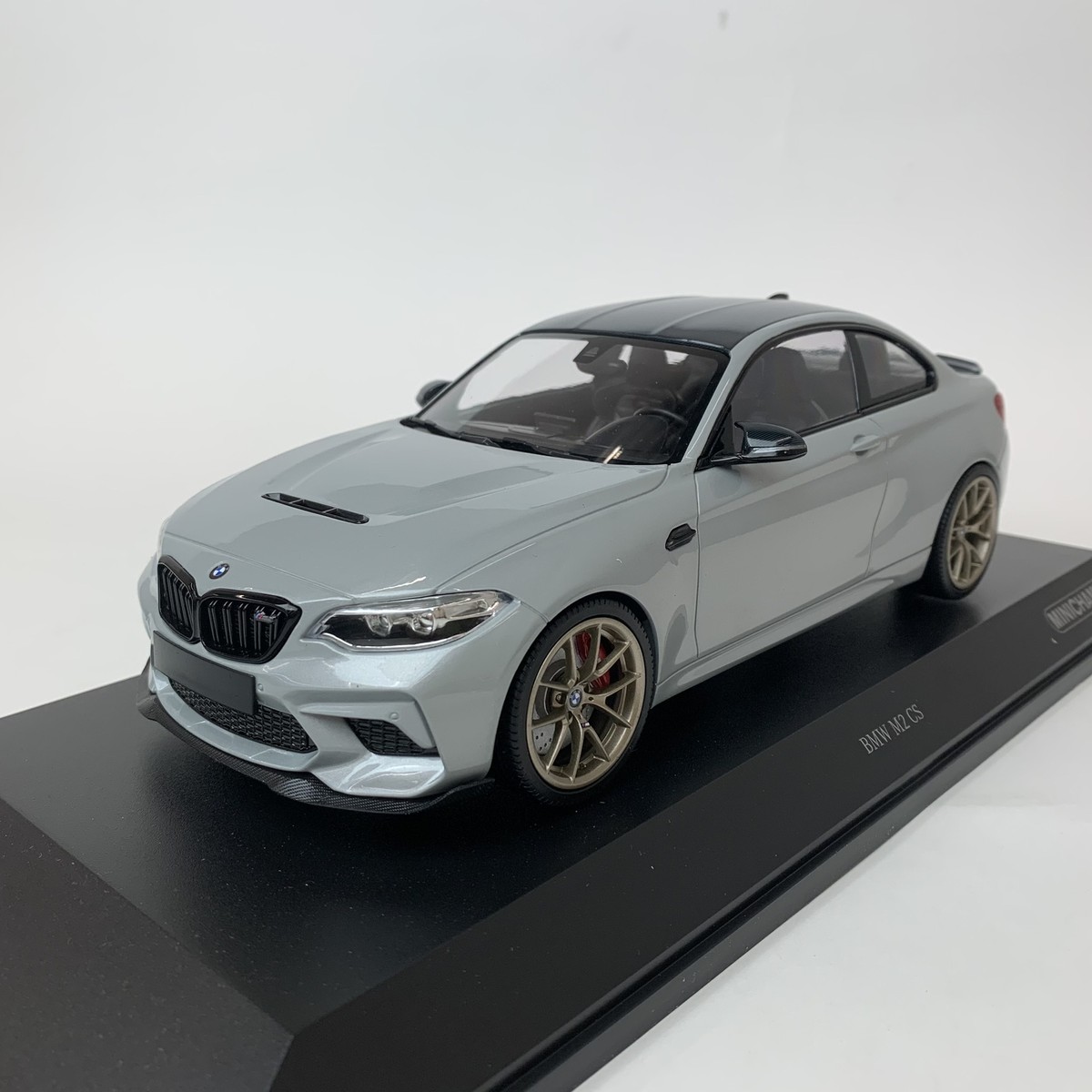 Minichamps 1:18 BMW M2 CS F87 2020 Gray Simulation Alloy Car Model