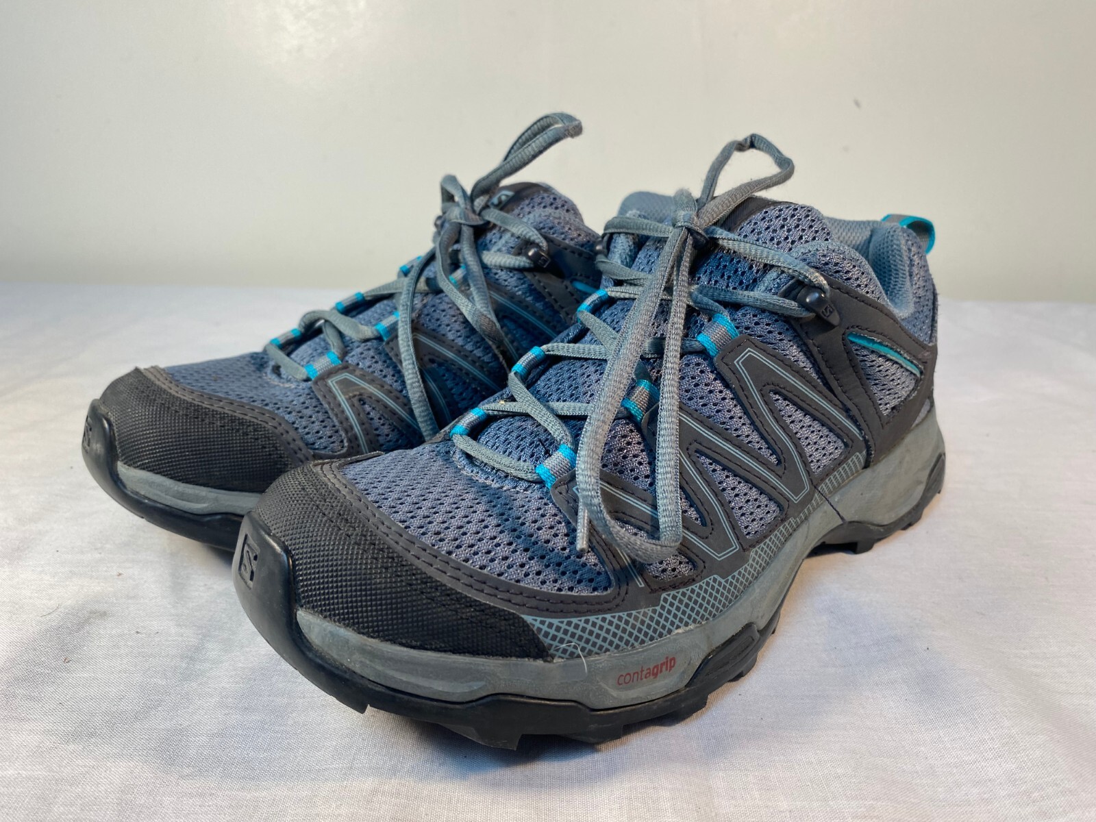 Salomon Pathfinder Scarpe da Escursionismo Donna Blu Nylon Trail US 8