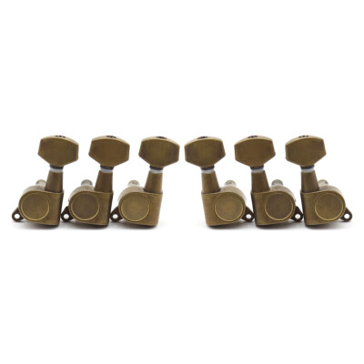 Bronze 3L3R Guitar Tuning Pegs Tuners Machine Heads Fit Acoustic/Electric Guitar