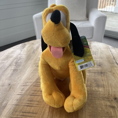 NEW Characters Junior Pluto Dog 11'' Plush Animal Yellow Stuffed Animal