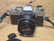 MINOLTA XD-5 Silver 45mm SLR Film Camera w/ MD W.Rokkor 45mm Y340