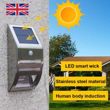 Wireless PIR Motion Sensor Solar 2 LED Security Flood Wall Garden Light Outdoor