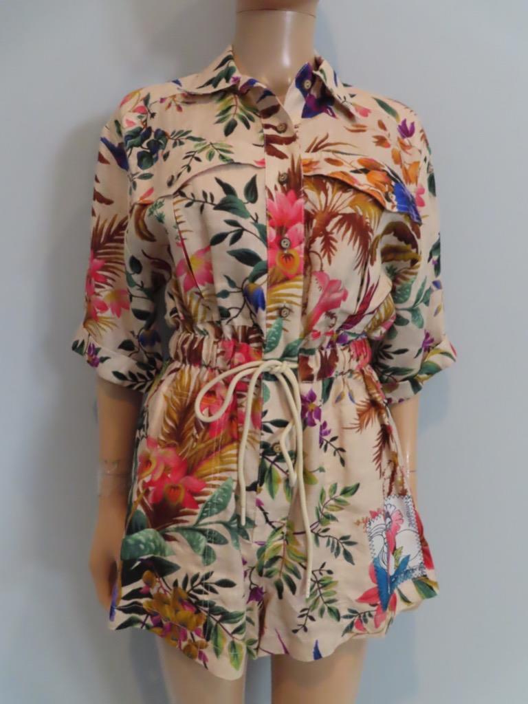 NWOT ZIMMERMANN Multicolor Floral Print Romper AU 0/US 4 | eBay