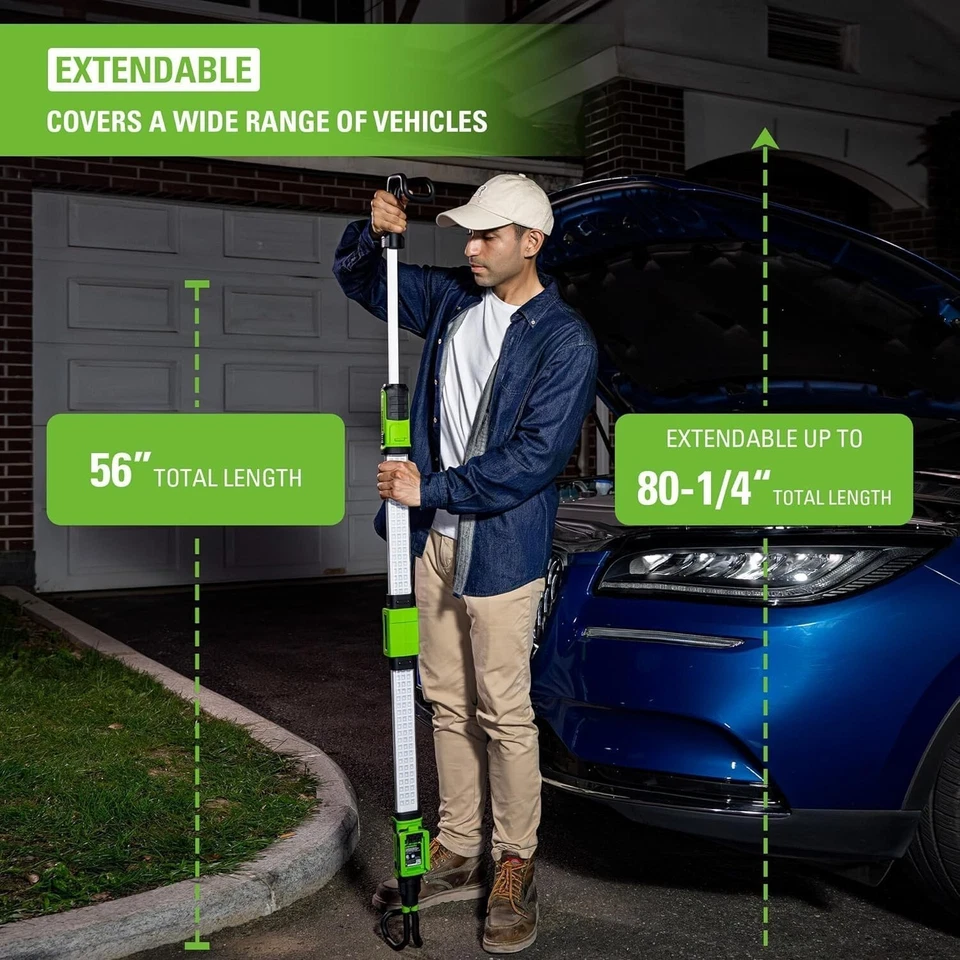 Greenworks 24V Max 1200 Lumens Under Hood Mechanic Work Light, Tool Only - Image 4 of 4