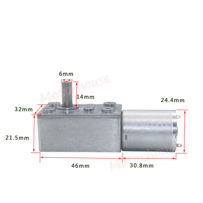 120W Worm Gear Reducer Gearbox DC 12V/24V Electric RV40 Gear Motor High