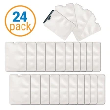 24 Pack RFID Blocking Safety Credit Card Sleeves - Identity Theft Protection