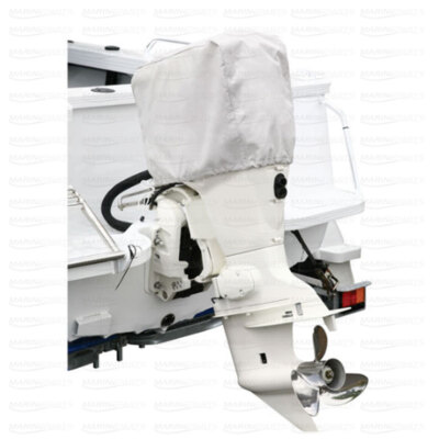 Outboard Boat Motor Cover Half Hood Oceansouth 100-150hp 58 x 46 x 74 cm Grey