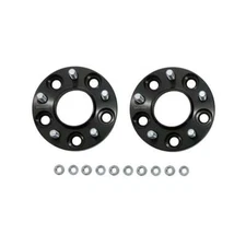 ACCELATEC Wheel Spacers Hub-Centric Billet Black 1" Pair Mustang 1994-2014