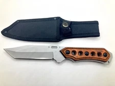 New 9” Steel Pocket Reverse Tanto Knife With Sheath Frost Cutlery 4.5” Blade