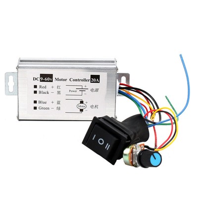 9V 12V 24V 36V 48V 60V DC 20A PWM Motordrehzahlregler Speed Controller 9V - 60V