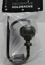 Bed Bath and beyond banded metal ball holdbacks.  Set of 2. B3