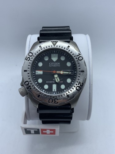 Citizen Promaster Titanio Ny0054 Vintage Rare Automatic Diver Titanium |  eBay