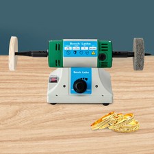 Mini Bench Lathe Polishing Machine Buffing Motor Jewelry Polisher Variable Speed