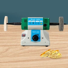 320W Jewelry Polisher Adjustable Speed Buffer Bench Grinder Polishing Machine