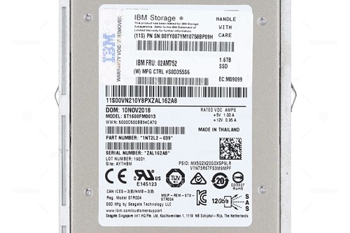 02AM752 IBM SSD 1.6TB 12G SAS 2.5" SFF HOT-SWAP FOR DS8880 - Afbeelding 4 van 8