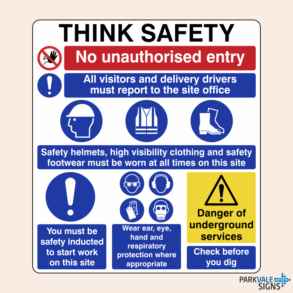 Security Safety Signage Construction Site Safety Sign | SG World