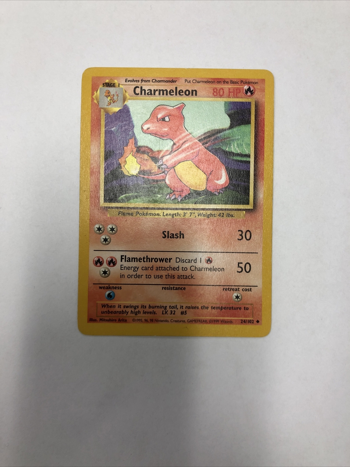 Pokemon Unlimited Base Set UnCommon Charmeleon 24/102