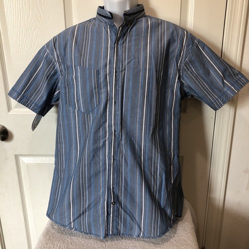 Kuhl blau Baumwolle Nylonmischung konische Passform Knopf US-Shirt Erwachsene Größe Medium - Bild 7 von 10