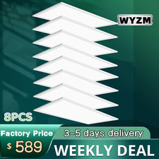 LED Flat Panel 2x4FT Troffer Light,75W 5000K Recessed Back-Lit Drop Ceiling Lamp