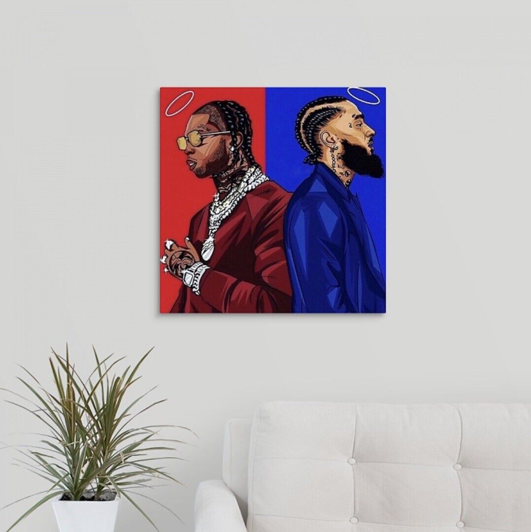 Nipsey Hussle Canvas Art Painting Nipsey Hussle Wall Art Pop