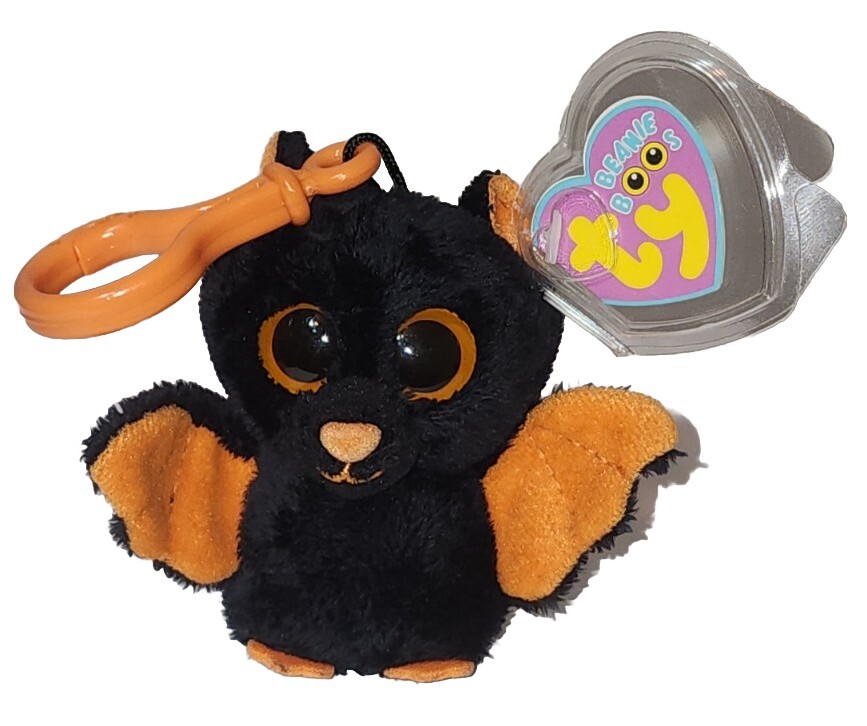 Ty Beanie Boos MIDNIGHT Bat KEY CLIP (4 Inch) MWMTs (Price Sticker