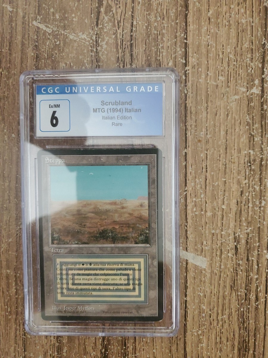 BETA ITALIAN SCRUBLAND CGC 6 1994 Magic The Gathering MTG