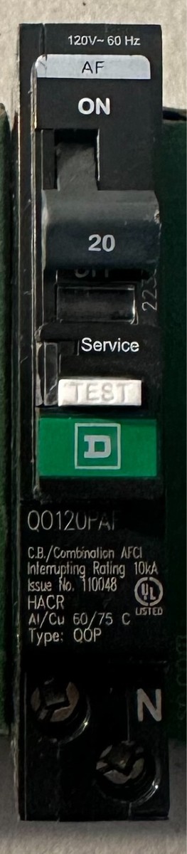 Square D QO 20-Amp 1-Pole Combination Arc Fault Plug-On Neutral Circuit Breaker In The Circuit - Foto 12