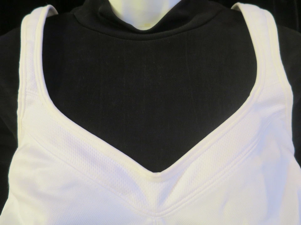 NEW Playtex 18 Hour Active Lifestyle Full Coverage Sports White Bra 42B - Image 3 of 4