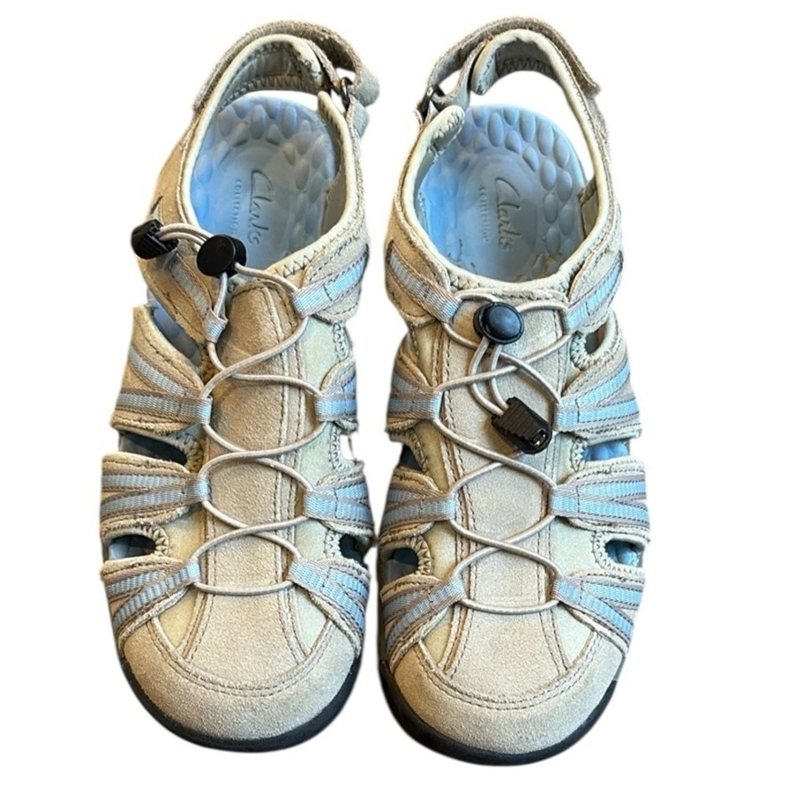 Clarks Tuvia Maddee sandalo pescatore donna 7 5 marrone sabbia escursionismo outdoor