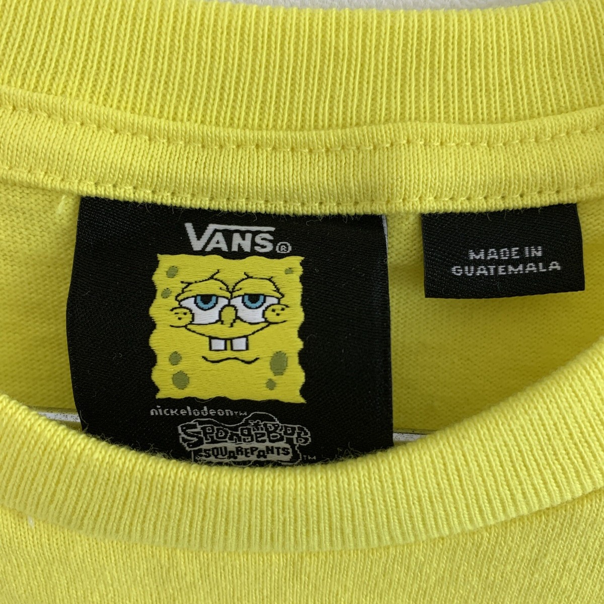 Vans Vault x Spongebob Patrick Star Yellow Graphic Tee Shirt