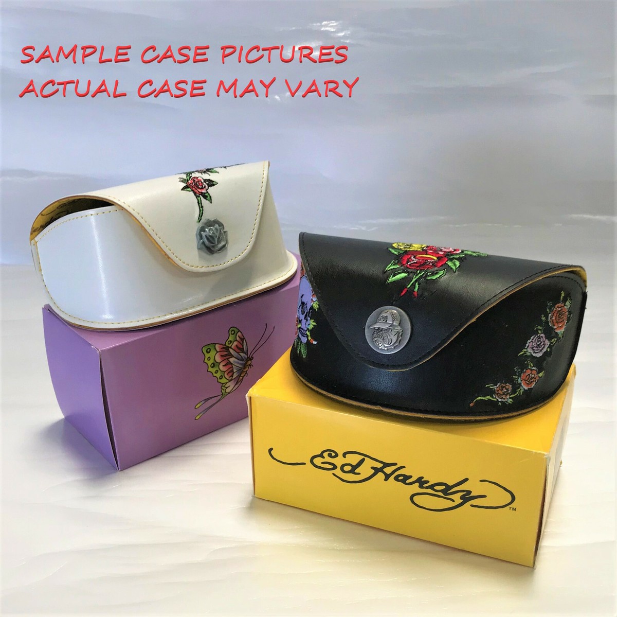 なゆさん꧁Eddi Rose エディローズ꧂ イタリア製ガラスショーケース Ed Hardy Sunglasses Rose With Thorn - Pink with Case and Box | eBay