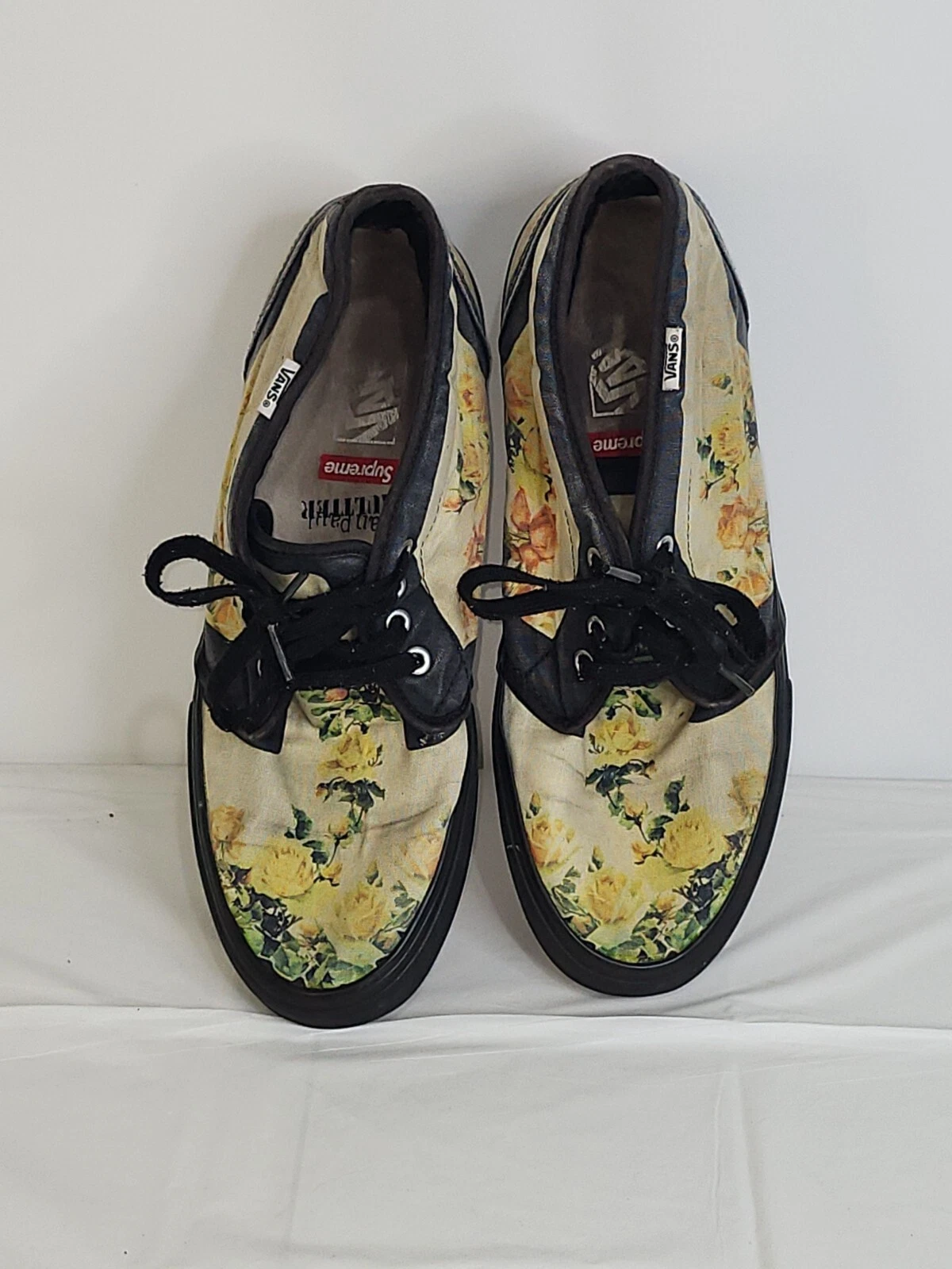 Used Vans Flowers Roses Shoes Skater Skateboard Supreme Shoe Size Men 11.5