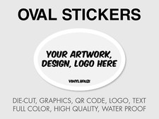 50 3x2 Custom Printed Full Color Outdoor Vinyl Car Bumper Sticker Decal Die Cut