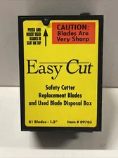 Easy Cut Safety Box Cutter Knife REPLACEMENT BLADES 81 EA/BX for Easycut #09703