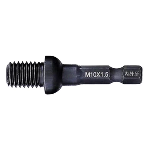 Double Head Internal External Thread 1/4'' Hex Shank Drill Chuck Adapter A- M10