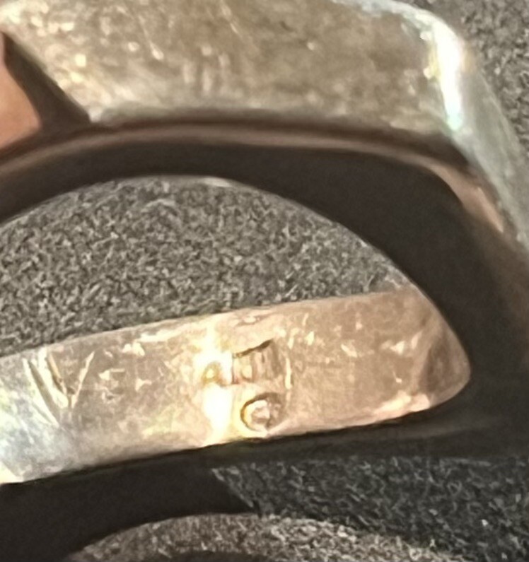 VERSANI ❤️ Perfect Sterling Solid Silver Square W… - image 6