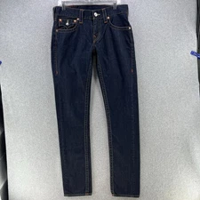 True Religion Womens Jeans W33 Blue Denim Section Skinny Regular Fit Pantalones