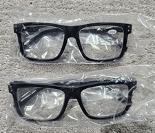 Reading Glasses Mens Womens Reading Glasses 2 PACK Square Frame Readers Unisex