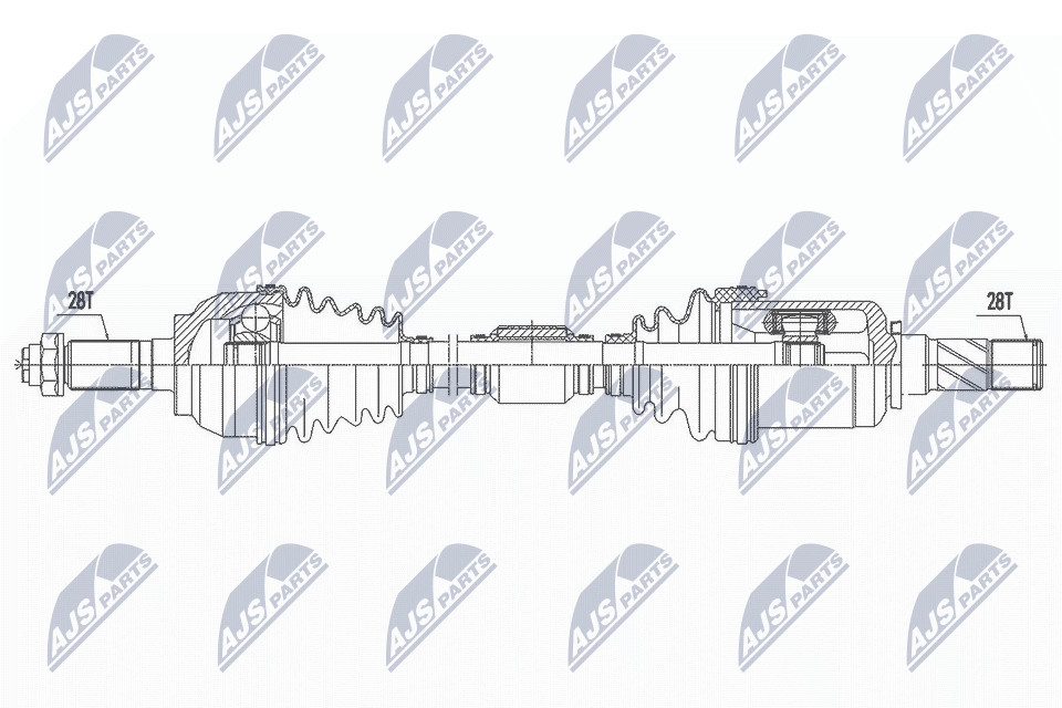 N.T.Y. NPW-MZ-060.NTY Drive Shaft for MAZDA - Image 6