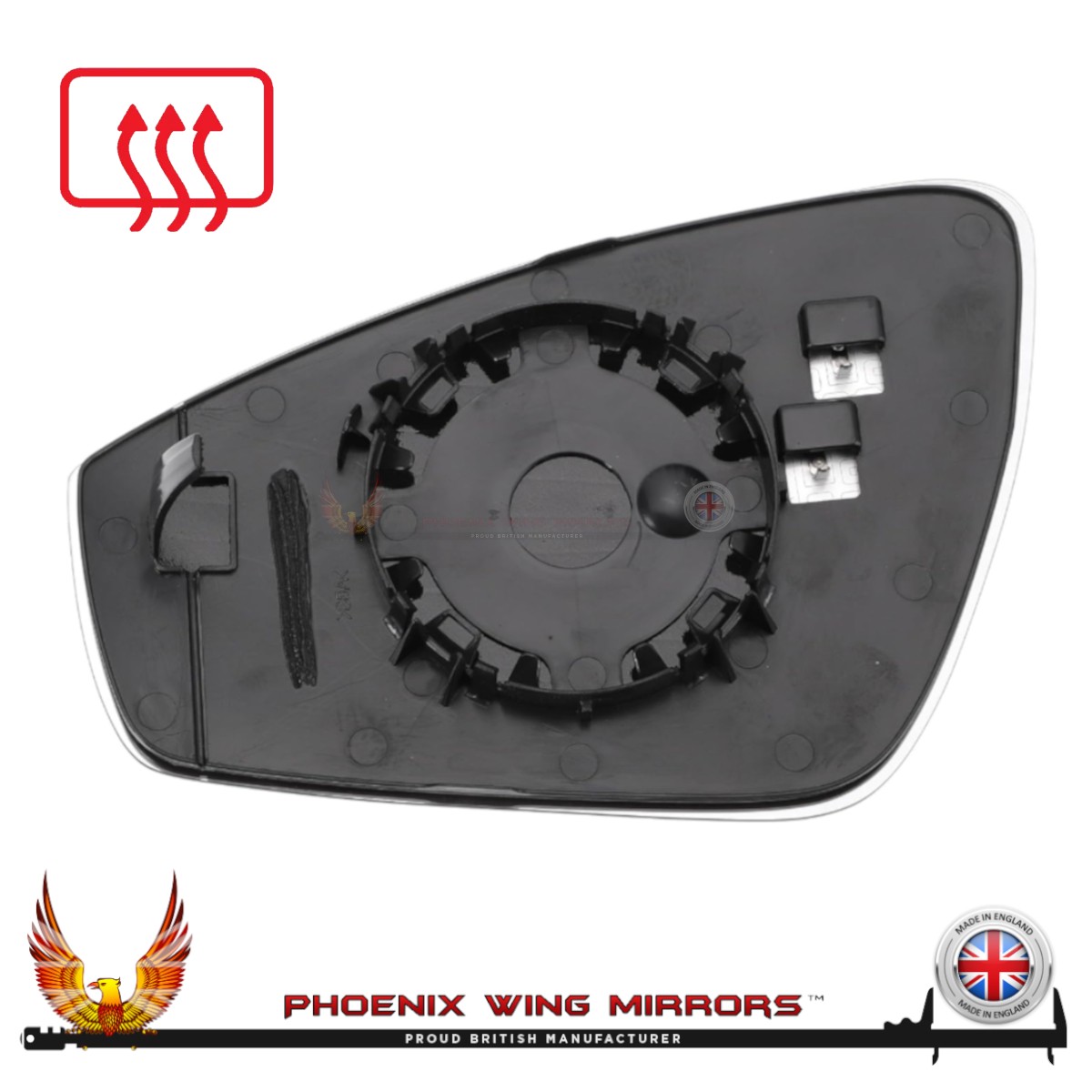 For Audi Q5 80A Door Wing Mirror Glass 2025-2026 Heated Wide Angle Right Hand
