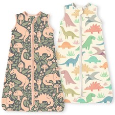 TOTBASIC Dino Sleep Sack 61215 months 2Pack,0.5 TOG Stretchy Summer Baby Wear...