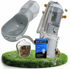 Hundetrinkflasche 300Ml – 3-In-1 Trinkflasche Mit Napf & Rücklauffunktion – 100%